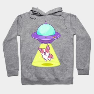 Dog Abduction - Alien Spaceship Hoodie